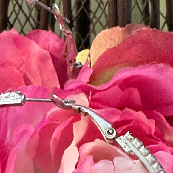 Large Rhinestone Hoops - Picture 3 of 3